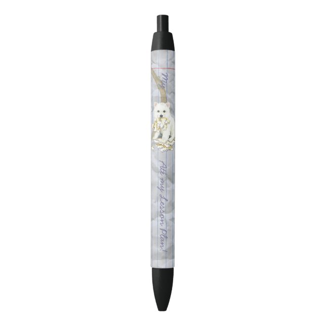 Stylo Noir Mon Eskie A Mangé Mon Plan De Leçon (devant Vertical)