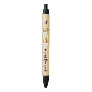 Stylo Noir Mon laboratoire jaune a mangé mon travail