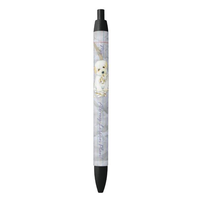 Stylo Noir Mon plan de leçon sur le coton (devant Vertical)