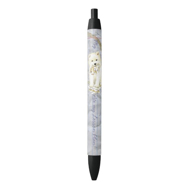 Stylo Noir Mon Samoyed Ate mon plan de leçon (devant Vertical)