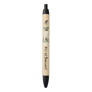 Stylo Noir Mon Wolfhound irlandais a mangé mes devoirs