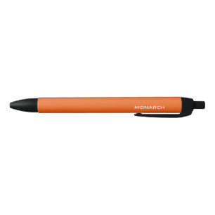 Stylo Noir Monarch butterfly orange color name