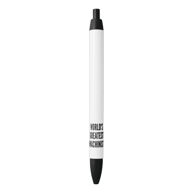 Stylo Noir Monde le plus grand machiniste (devant Vertical)