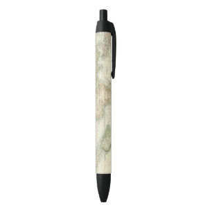 Stylo Noir Monde sur la projection de Mercator