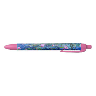 Stylo Noir Monet : Water Lys 1919, célèbre peinture,