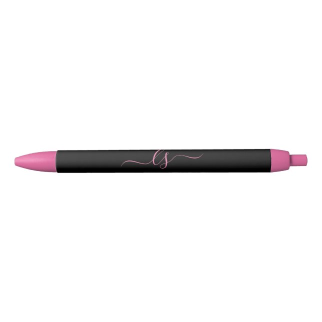 Stylo Noir Monogramme esthétique beauté professionnelle noir  (Devant)