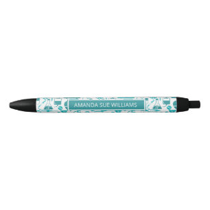 Stylo Noir Monogramme Médicale Professionnel / Étudiant "Ajou