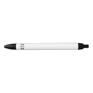 Stylo Noir monogramme personnalisé