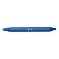 Monogramme personnalisé Nom du script Bleu Blanc
