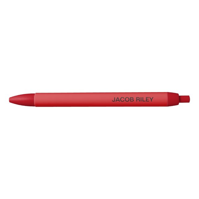 Stylo Noir Monogramme rouge mode (Devant)