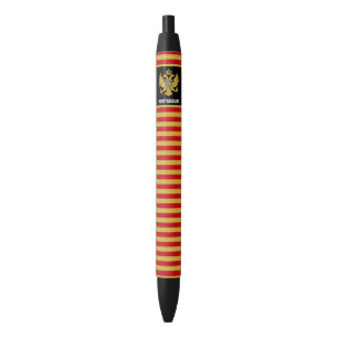 Stylo Noir Monténégro Drapeau mignon Patriotique