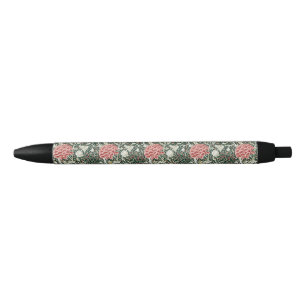 Stylo Noir Morris Cray Vintage Blossom Design Floral Vert
