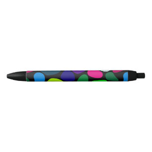 Stylo Noir Mosaïque en pierre plate de couleur I + vos idées