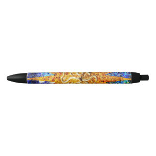 Stylo Noir Mosaïques de Park Guell