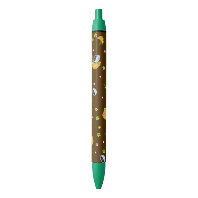 Stylo Noir Motif (devant Vertical)