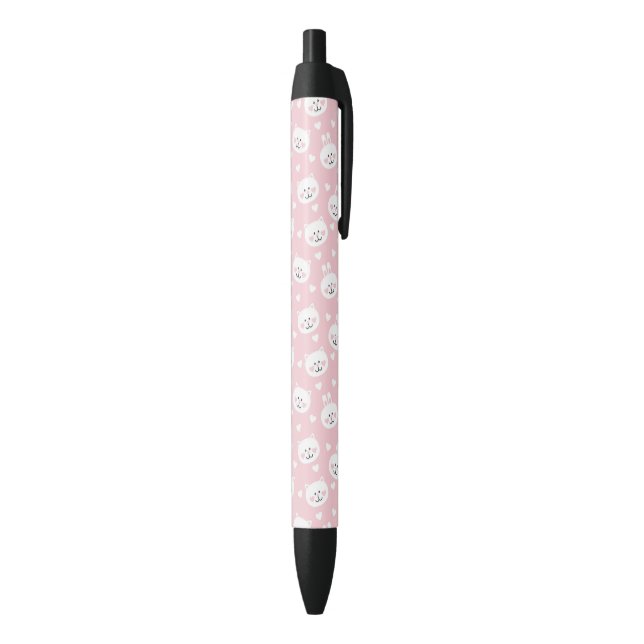 Stylo Noir Motif 2 d'amour (Bas (Vertical))