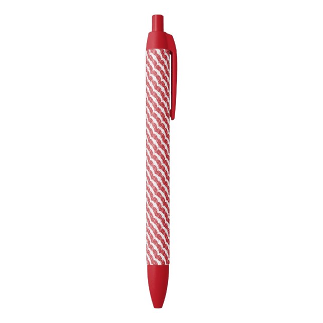 Stylo Noir Motif 2 de coeur (Bas (Vertical))