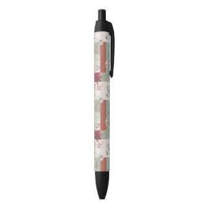 Stylo Noir Motif 2 d'édredon de bébé