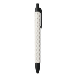Stylo Noir Motif 3 de hippie de moustache
