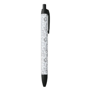 Stylo Noir Motif 4 de cuisine
