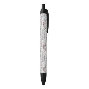 Stylo Noir Motif à la mode de moustache