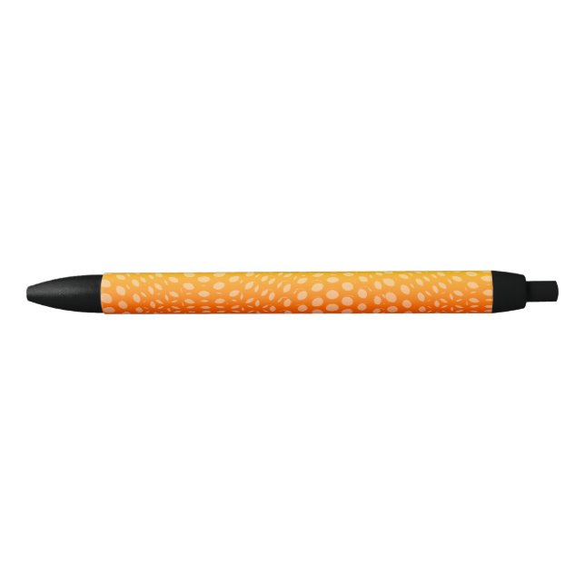 Stylo Noir Motif à points bleus géométriques modernes  (Devant)