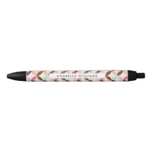 Stylo Noir Motif Abstrait coloré amusant