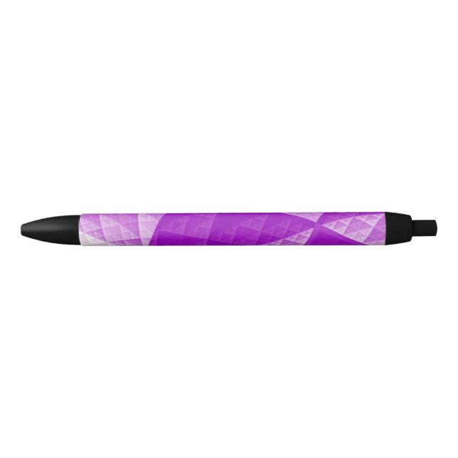 Stylo Noir Motif abstrait violet (Devant)