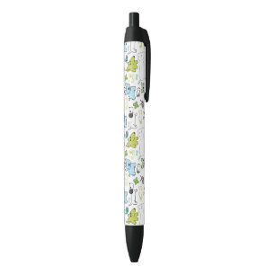 Stylo Noir motif animal d'arrière - plan d'enfants