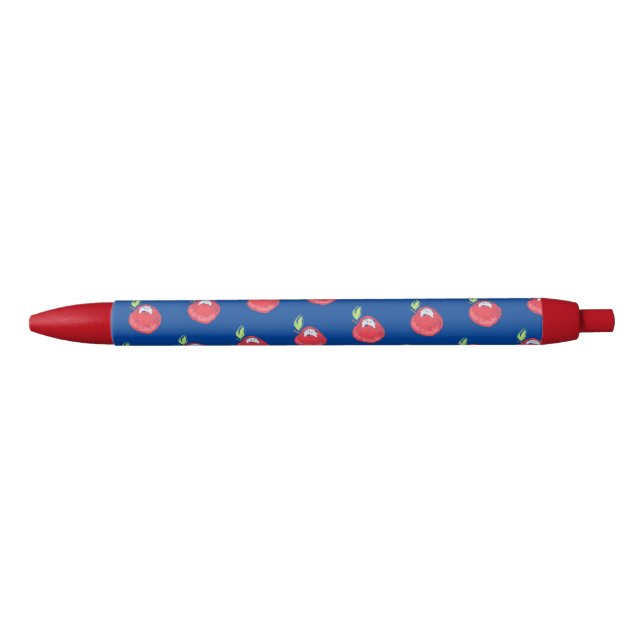 Stylo Noir Motif Apple Crayon (Devant)