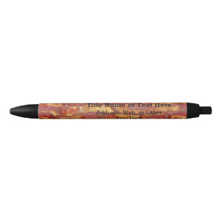 Stylo Noir Motif Arrière - plan Bacon