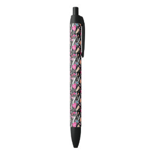 Stylo Noir Motif au néon de maquillage