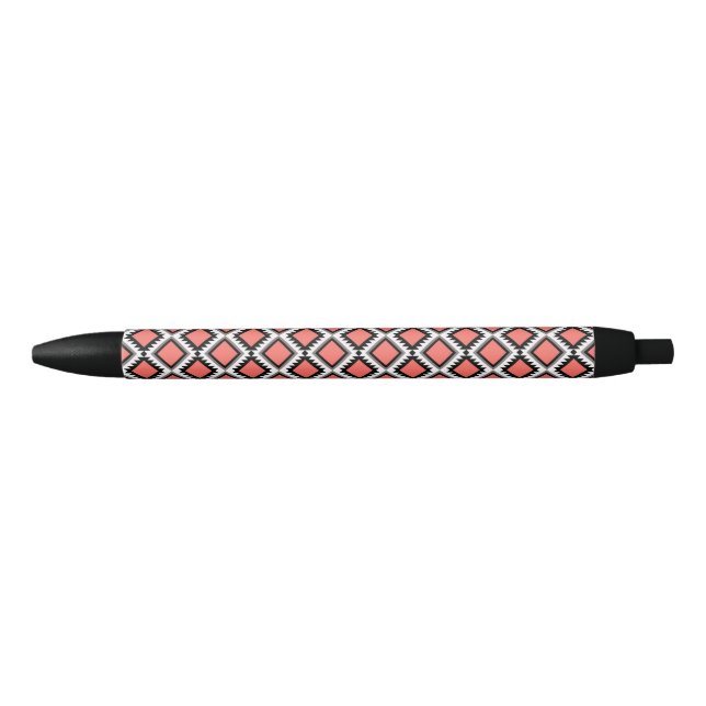 Stylo Noir Motif Aztec (Devant)