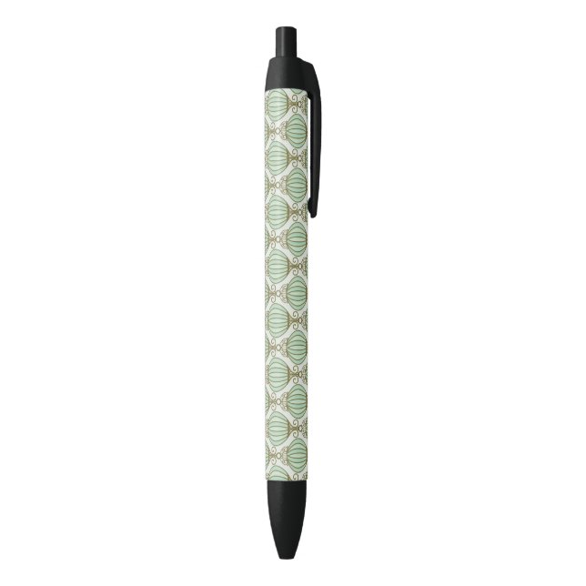Stylo Noir Motif bleu de Motton (Bas (Vertical))