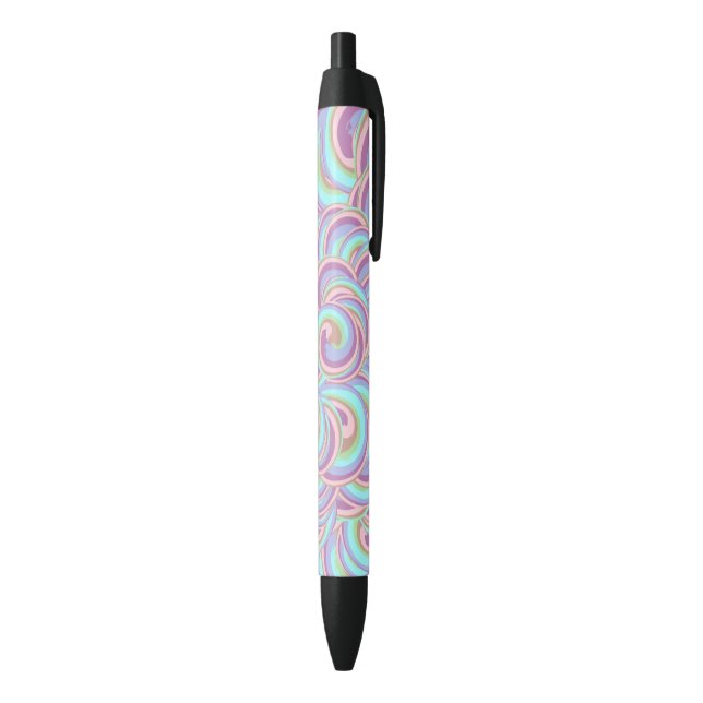 Stylo Noir Motif bulles (Bas (Vertical))