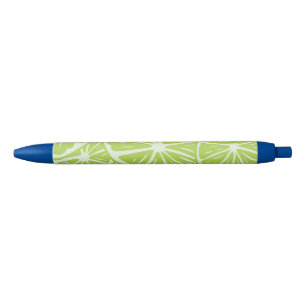 Stylo Noir Motif citron