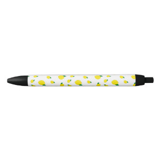 Stylo Noir Motif citron imprimé