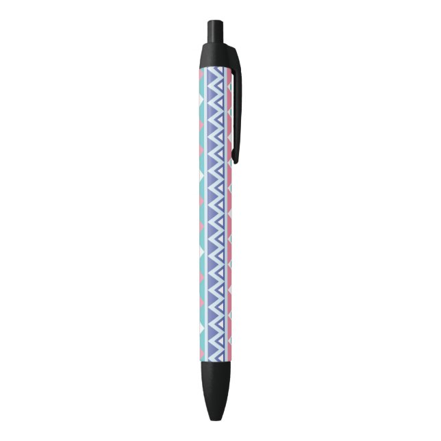 Stylo Noir Motif coloré aztèque tribal (Bas (Vertical))