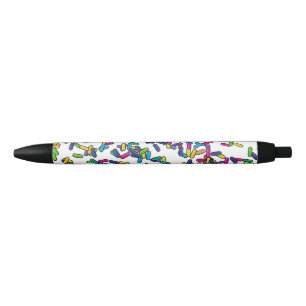 Stylo Noir Motif d'arrosage éparpillé