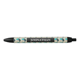 Stylo Noir Motif d'attrait de pêche de mouche