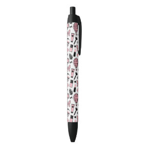 Stylo Noir Motif d'autocollant de maquillage