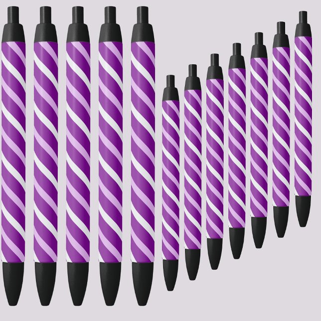Stylo Noir Motif de bandes Abstraites colorées (Créateur téléchargé)