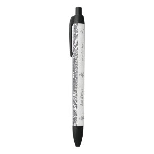 Stylo Noir Motif de BATIK moderne