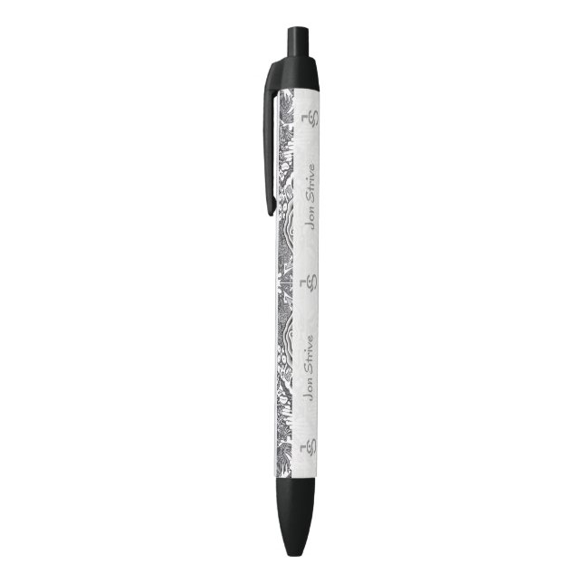 Stylo Noir Motif de BATIK moderne (Haut (Vertical))