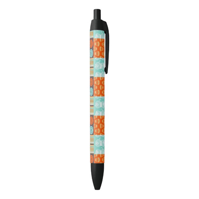Stylo Noir motif de Bruit-art - cousant (Bas (Vertical))