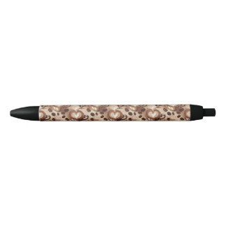 Stylo Noir Motif de café