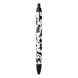 Stylo Noir Motif de chat noir