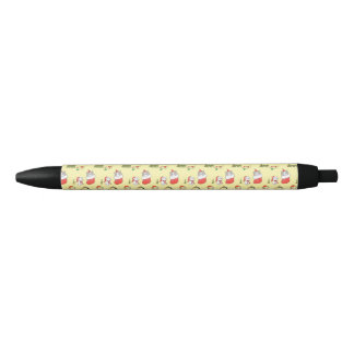 Stylo Noir Motif de chats de Noël mignons – Conception festiv