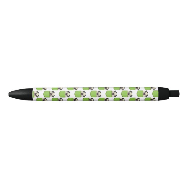 Stylo Noir Motif de chien de poche (Devant)
