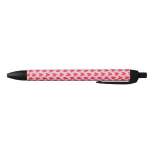 Stylo Noir Motif de cœurs gribouillés dessinés à la main en r
